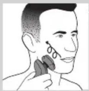 PHILIPS SHAVER Series 7000 S7710 - Ылғалды қырыну - 3