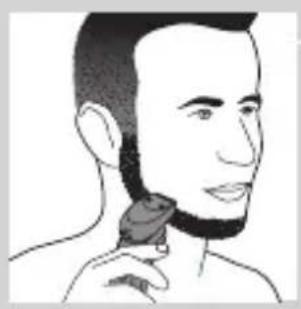 PHILIPS SHAVER Series 7000 S7710 - Upotreba dodatka za oblikovanje brade sa češljem - 1