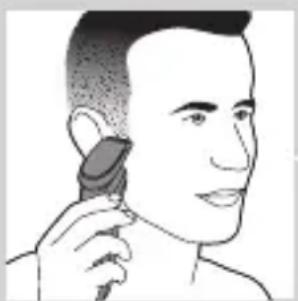 PHILIPS SHAVER Series 7000 S7710 - Korzystanie z nasadki trymera - 1