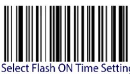 Select Flash ON Time Setting