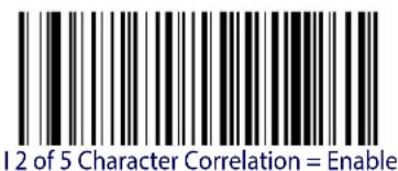 12 of 5 Character Correlation = Enable