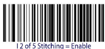 12 of 5 Stitching = Enable