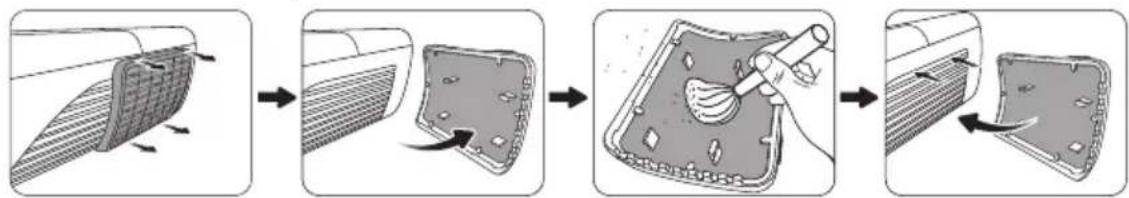 VIEWSONIC PJD7326 - Nettoyage du filtre à poussière - 1