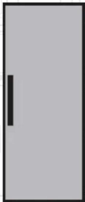 Simple geometric shape with a vertical black line on a gray background (no text or symbols)