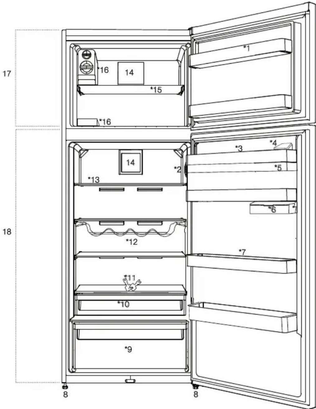 BEKO RDNE455E31ZB - Votre réfrigérateur - 1