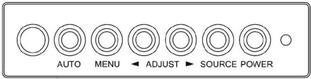 AUTO MENU ← ADJUST → SOURCE POWER