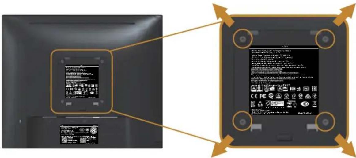 DELL P1917S - Montage mural (optionnel) - 1