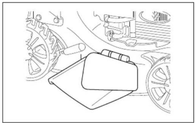 Technical line drawing of a mechanical assembly with no visible text or symbols