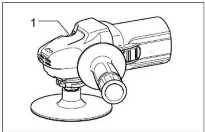 Technical line drawing of a mechanical power tool with labeled component (no text or symbols present)