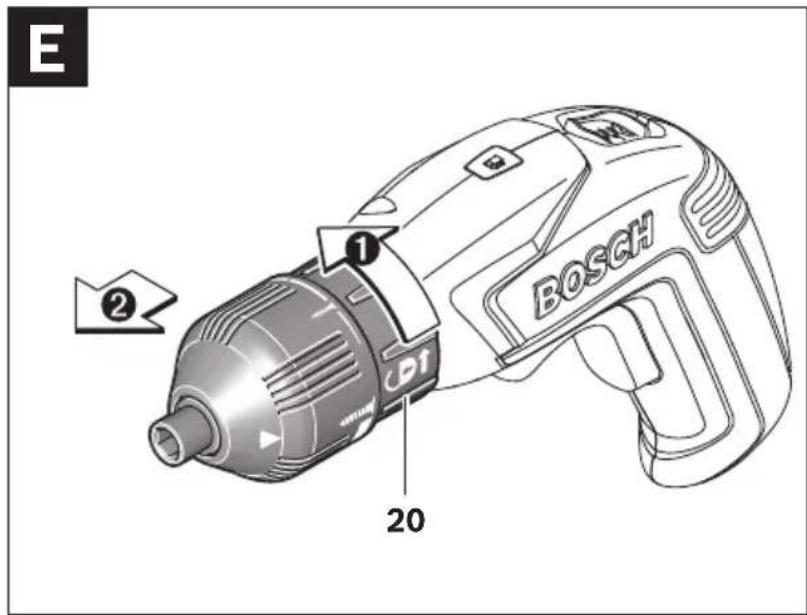 E ① ② BOSCH 20