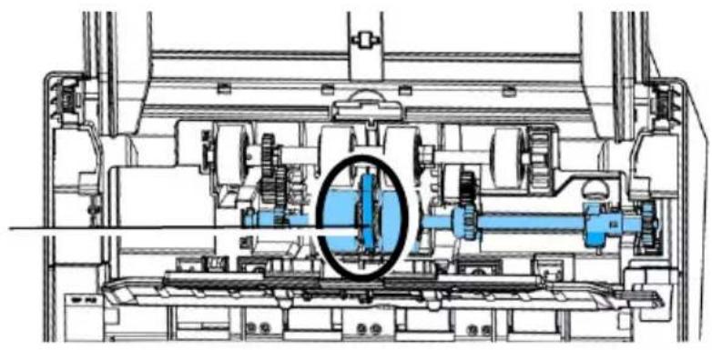 Technical cross-sectional diagram of a mechanical assembly (no visible text or labels)