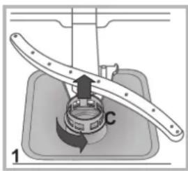 INDESIT DFG 26B10 NX EU - Cleaning the filters - 1