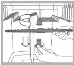INDESIT DFG 26B10 NX EU - Cleaning the spray arms - 1