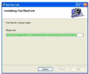 PanTherLink Installing PanTherLink PanTherLink is being installed. Place visit: Cancel Cancel Next