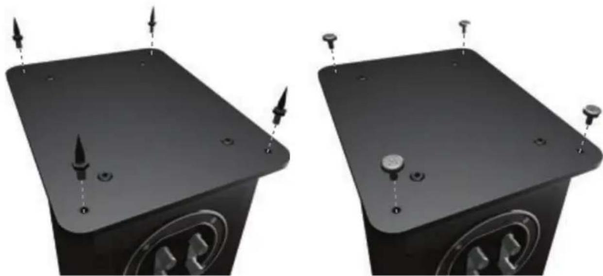 MONITOR AUDIO Bronze 5 - ЗАЎВАГА. Пры выкарыстанні без падстаўкі калонка становіцца менш устойлівай. - 1