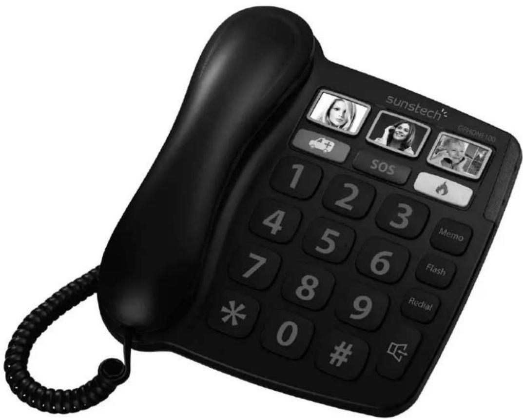sunstech GPRHONE 100 SOS Memo Flash Redial 0 #