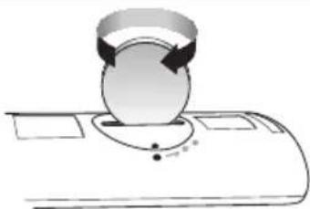 Diagram of a mechanical or electrical component with a circular component and directional arrows, no visible text or symbols.