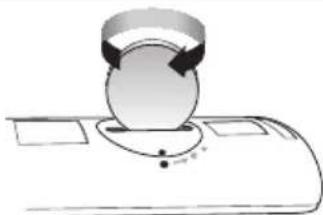 Diagram of a mechanical component with a circular component and directional arrows, no text or symbols present.