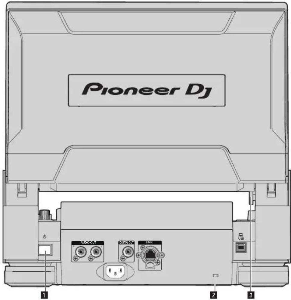 Pioneer DJ AUDIO OUT DISTRIN OUT LINK USB 1 2 3