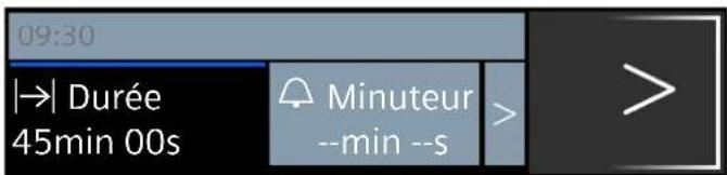 09:30 |→| Durée 45min 00s Minuteur --min --s >
