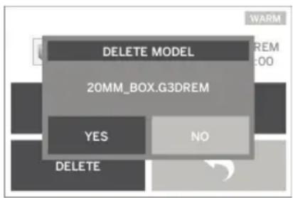 DELETE MODEL 20MM_BOX.G3DREM YES NO DELETE