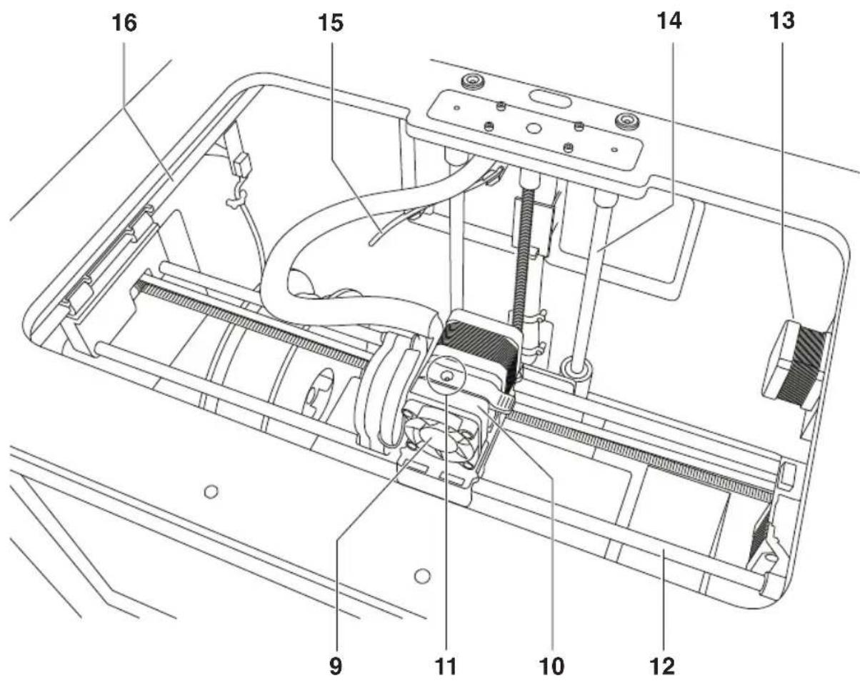 Technical diagram of a vehicle chassis with numbered components for identification