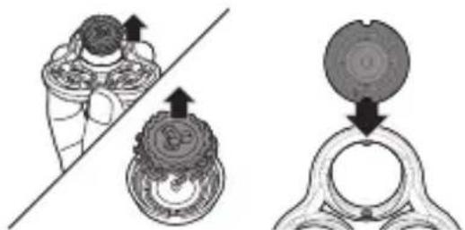 PHILIPS Series 9000 S9551 - 替刃(SH90/51)の交換 - 3