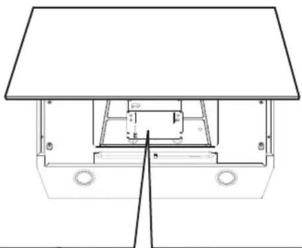 Technical line drawing of a mechanical assembly with no visible text or symbols