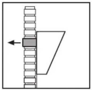 Pure mechanical diagram showing a gear assembly with no text, numbers, or symbols