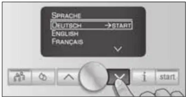 SPRACHE DEUTSCH →START ENGLISH FRANÇAIS ✓ start.