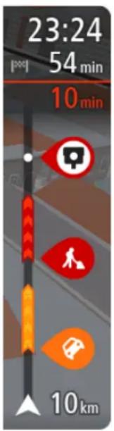 TOMTOM Star 40 - La barre de parcours - 1