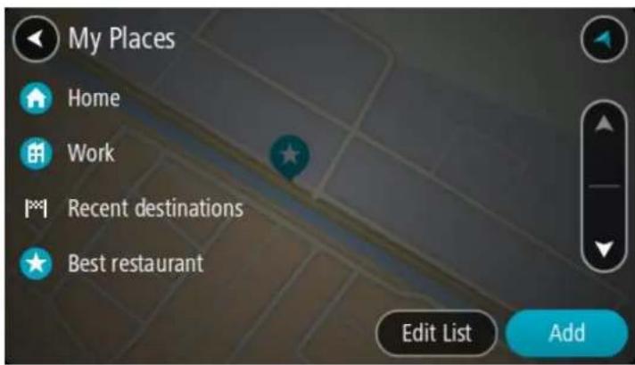 TOMTOM Star 40 - Planifier un parcours à l'aide de Mes destinations - 3