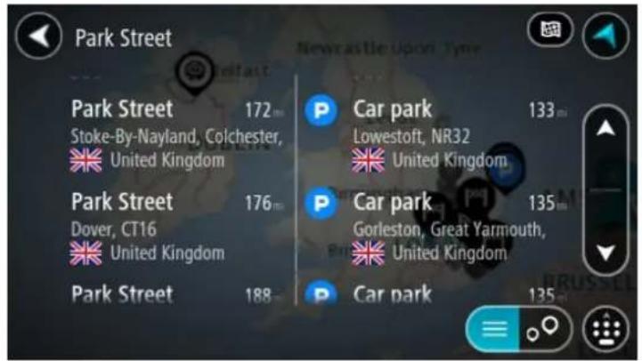 TOMTOM Star 40 - Utiliser les résultats de la recherche - 2