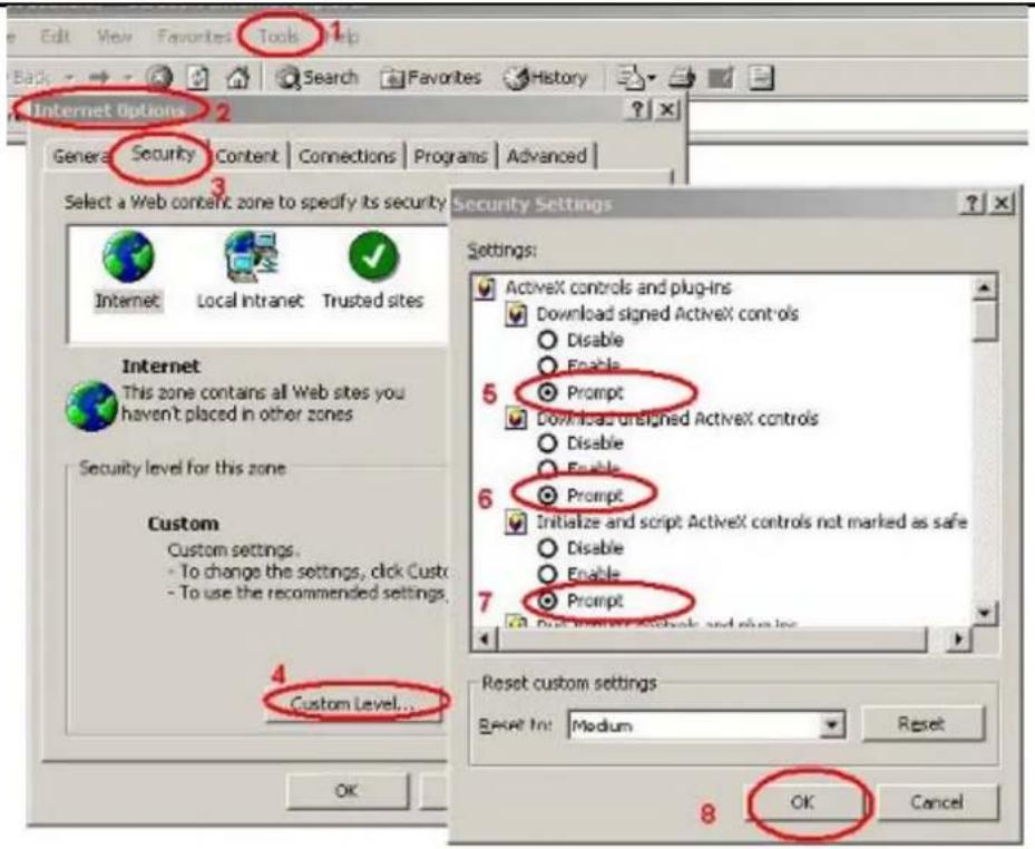 Edit View Favorites Tools Help Back Search Favorites History Internet Options 2 General Security Content Connections Programs Advanced Select a Web content zone to specify its security Internet Local Intranet Trusted sites Internet This zone contains all Web sites you haven't placed in other zones S…