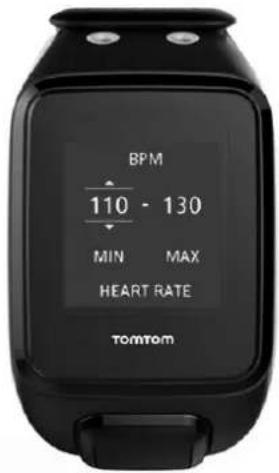BPM 110 - 130 MIN MAX HEART RATE TOMTOM