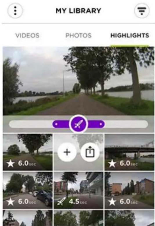 MY LIBRARY VIDEOS PHOTOS HIGHLIGHTS ★ 6.0 sec + ↑ ★ 6.0 sec ★ 6.0 sec 4.5 sec ★ 6.0 sec