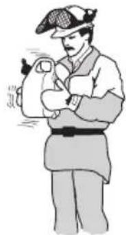 Illustration of a person in traditional attire holding an object, no text or symbols present