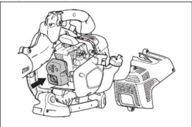 HUSQVARNA 525BX - Συντήρηση της εξάτμισης (σιγαστήρας) - 1