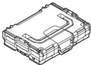 Technical line drawing of a mechanical housing or enclosure component (no text or symbols)