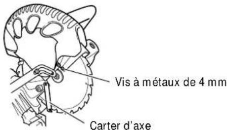Vis à métaux de 4 mm Carter d'axe