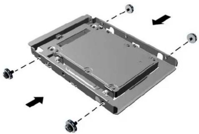 HP RP5 5810 - Retrait et remplacement du disque dur interne 3,5 pouces principal - 11