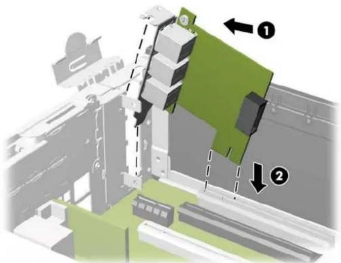HP RP5 5810 - Installation d'une carte d'extension USB alimentée par 12 volts - 10