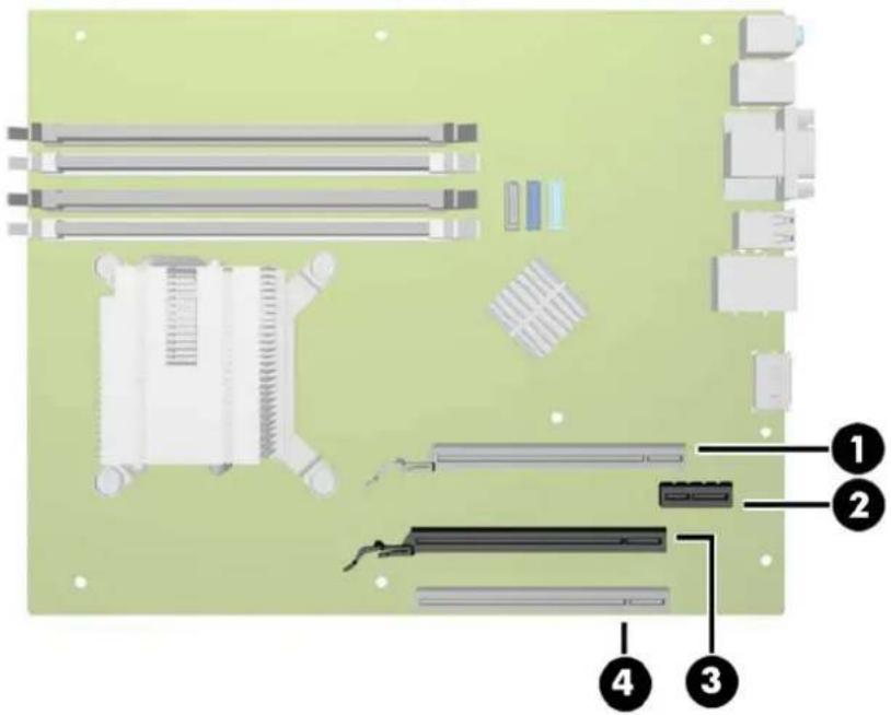 HP RP5 5810 - Installation d'une carte d'extension demi-hauteur - 2