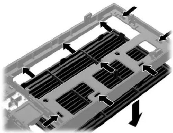 HP RP5 5810 - Installation d'un panneau de lecteur optique - 1
