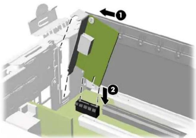 HP RP5 5810 - Installation d'une seconde carte d'extension DisplayPort - 4