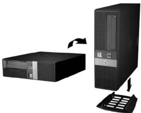HP RP5 5810 - Conversion de la configuration bureau en minitour - 1