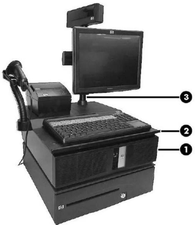 HP RP5 5810 - B Plateau d'intégration et accessoires en option - 1