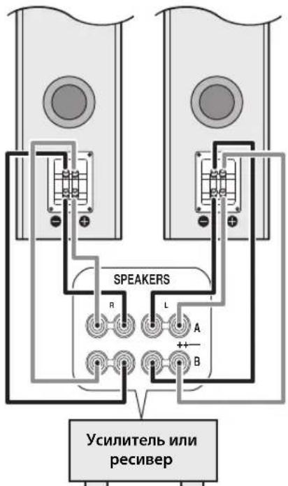 SPEAKERS R L A + B Усилитель или ресивер