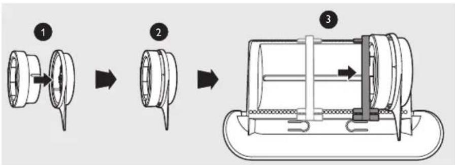 PHILIPS Avance Collection HR2353 - Storing the shaping discs and cleaning tools - 1