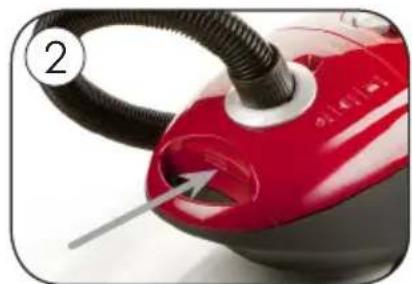 DOMO DO7284S - Výměna prachového sáčku a čištění motorového filtru - 1